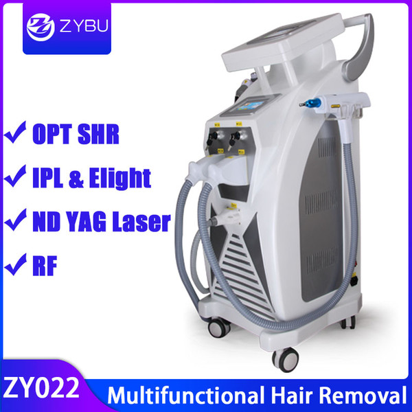 Wholesale Multifunction E-light IPL Laser Hair Removal OPT SHR IPL Skin Rejuvenation ND YAG Laser Tattoo Removal Machine