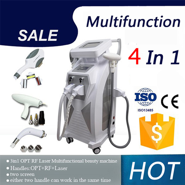 2019 New strong energy shr ipl hair removal 1320nm 1064nm 532nm nd yag laser tattoo removal ipl skin rejuvenation machine shr machine