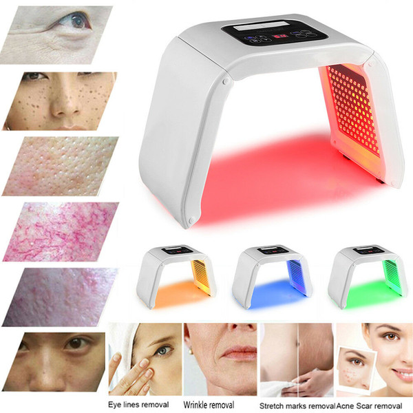 Korea Portable OMEGA Light PDT LED Therapy Red Blue Green Yellow 4 Color Led Face Mask Light Phototherapy Lamp Machine For Skin Rejuvenation