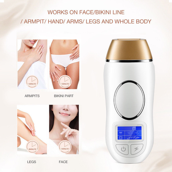 400000 Pulses Permanent Hair Removal IPL Hair Removal Laser Epilator Device Facial Hair Remover For women man Armpit Bikini Beard Legs