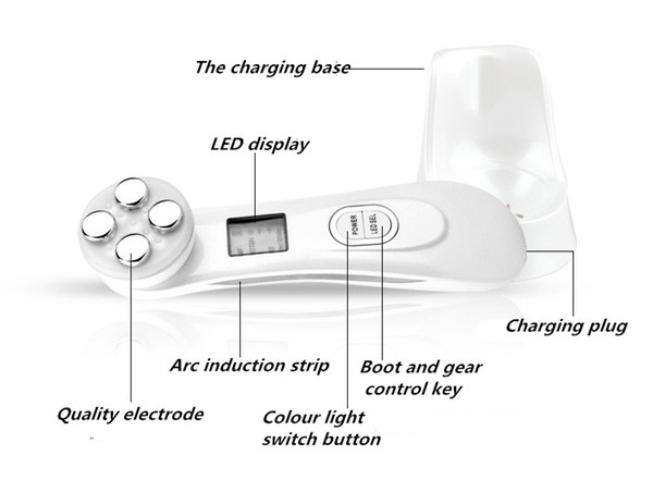 Skin Care Device Face Lifting TightenSkin Massager Mesotherapy Electroporation RF Radio Frequency Facial LED Photon