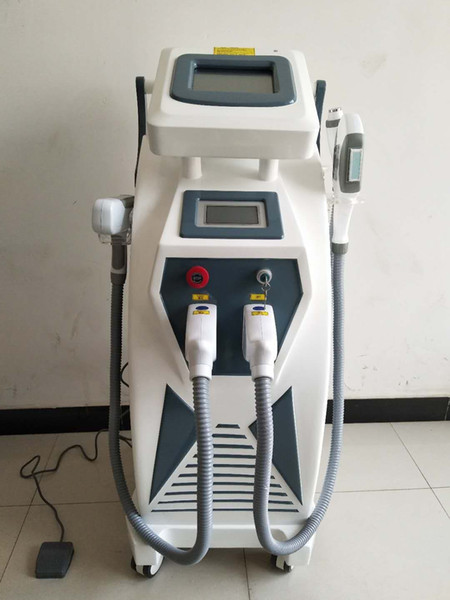 Professional 3 in 1 beauty equipment IPL SHR RF ND yag laser hair removal painless skin rejuvenation