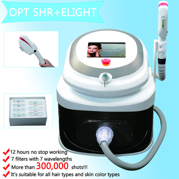 New portable OPT SHR IPL painless permanent hair removal machines IPL light skin treatment Elight beauty equipment free logo.