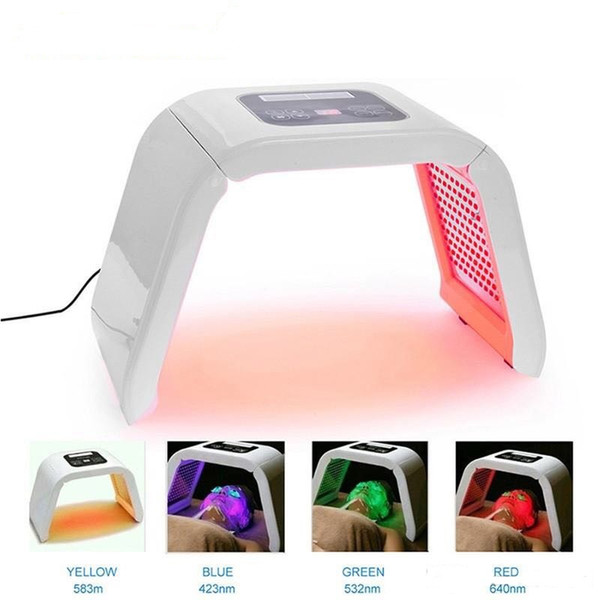 Portable 4 Color LED Light Facial mask PDT Photon therapynamic for Facial Skin Beauty face Skin Care Rejuvenation Acne Treat Salon Machine