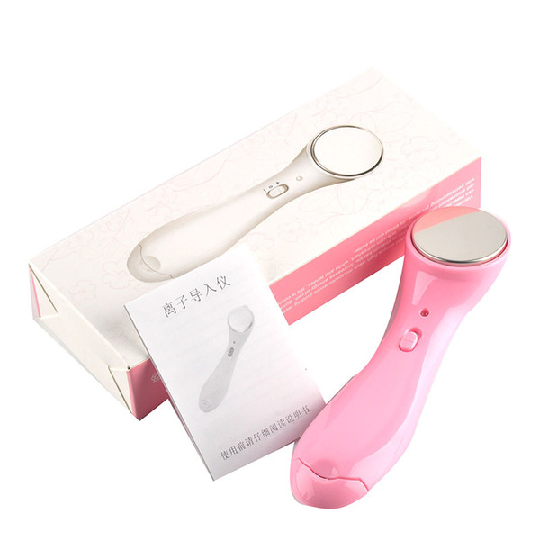 Facial Cleanser Device Electronic Apparatus Face Massager Beauty Skin Care Vibration Ion Import Instrument White Pink