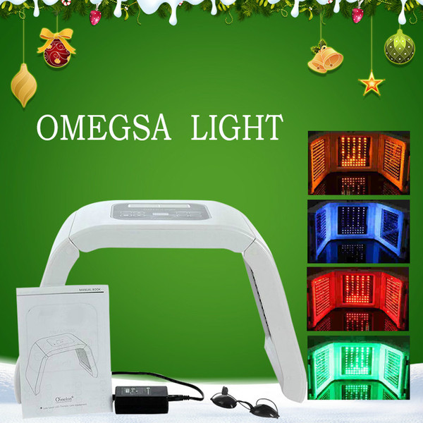 Portable OMEGA Light led pdt Therapy Red Blue Green Yellow Face body Light Phototherapy Lamp facials Machine facial rejuvenation