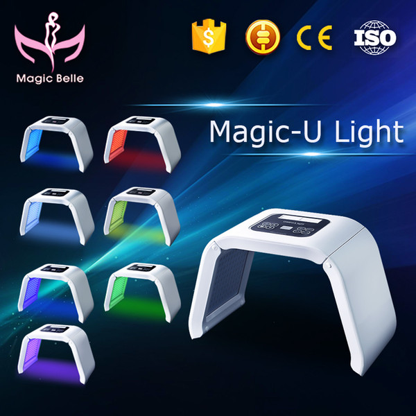 Professional!!!Omega 4 color face pdt lamp skin rejuvenation home led photo light therapy facial spa machine