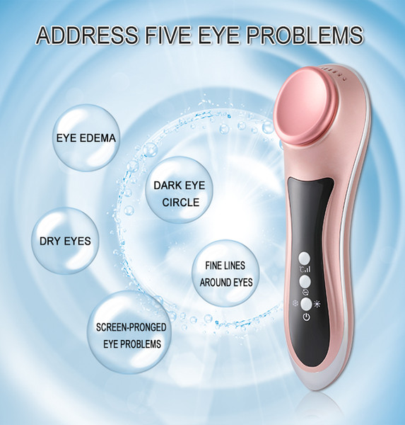 Cheapest home use hot and cold eye massager vibrating ultrasonic photon facial massager