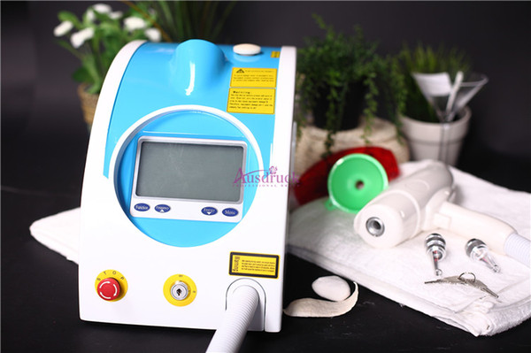 EU tax free 1064nm 532nm Q Switched Nd Yag Laser Tattoo Eyebrow Removing Freckle Age Sun Spots Pigment Removal cooling system Beauty Device