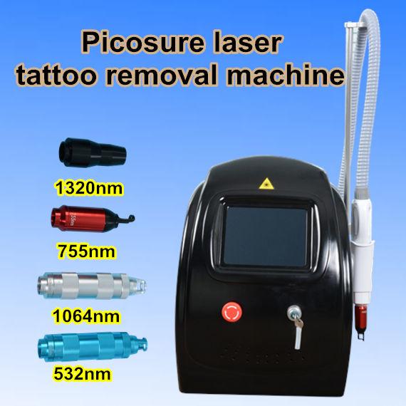 MINI picosecond laser tattoo removal machine ndyag Freckle remover picosure pigmentation machine 4 probes offer video User manual