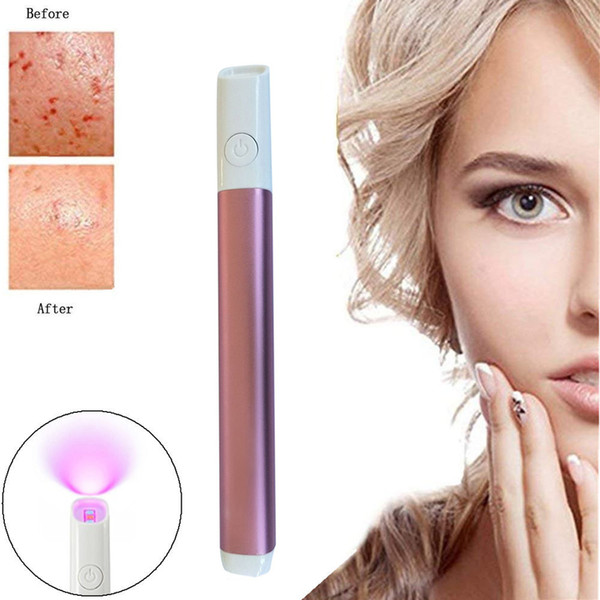 New Fashion Acne Pen Clearing Red & Blue Light Therapy Acne Spot Treatment Restoration Pretty Acne Repair Pen Beauty Instrument