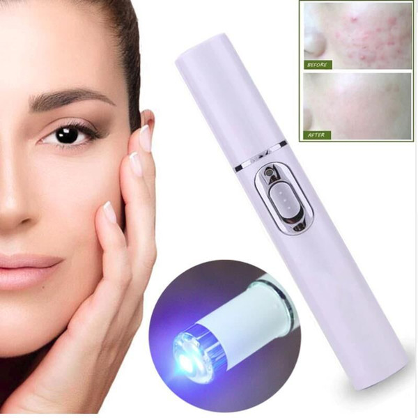 Acne Laser Pen Portable Wrinkle Removal Machine Durable Soft Scar Remover Device Blue Light Therapy Pen Massage Relax 7901 dhl free shipping