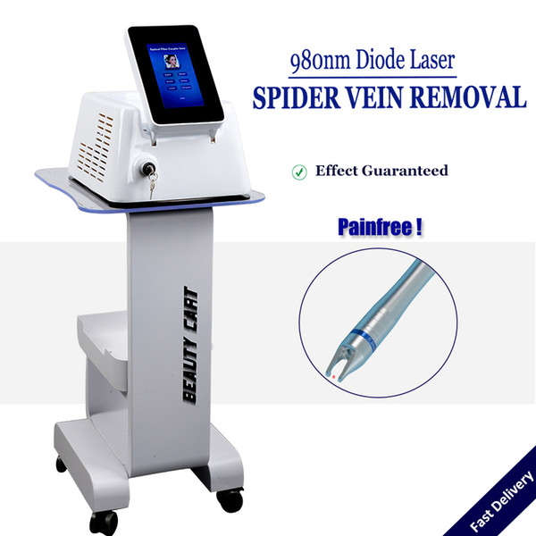 Laser Spider Veins Removal Machine 980nm Diode Laser Vascular Varicose Vein Treament Relieve Telangiectasis Red Blood Vessles Rosacea