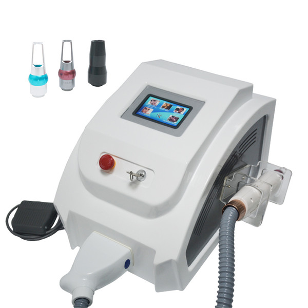 Handle is new mode l1064nm 532nm black doll 2000mj yag laser tattoo remova pigment removal machine with red pointer red aiming