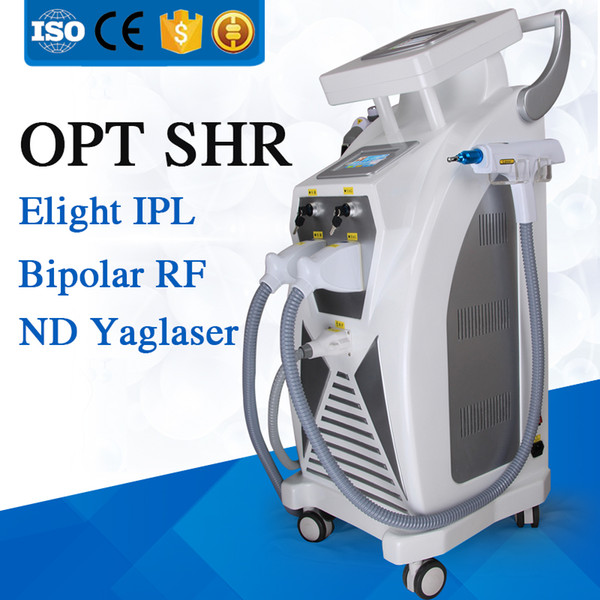 New 5 in 1 Multifunction OPT SHR E-light ipl RF Skin Rejuvenation Painfree Hiar removal System machine elight skin care beauty equipment