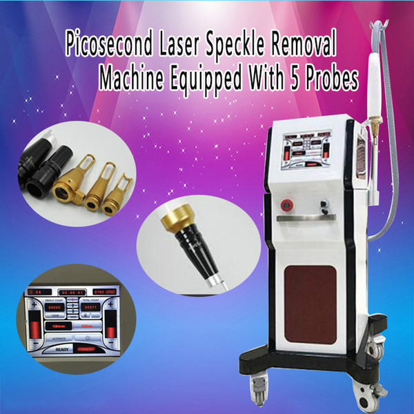 Pico laser fda qswitch nd yag laser tattoo remove dark skin spots picosure picosecond Laser speckle removal machine equipped with 5 probes