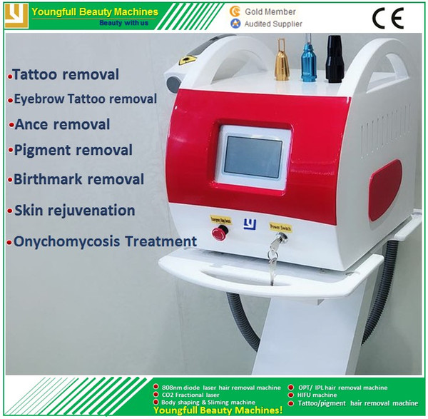 ND.Yag tattoo removal machine pigment birthmark ance clearance Onychomycosis treatment skin rejuvenation eyebrow tattoo wash strong energy