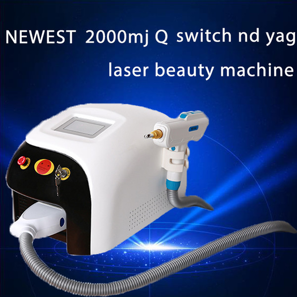 2019 Newest 2000mj Q switched nd yag laser beauty machine 1000w touch screen tattoo removal scar acne removal 1320nm 1064nm 532nm