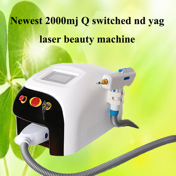 2019 Newest 2000mj Q switched nd yag laser beauty machine 1000w touch screen tattoo removal scar acne removal 1320nm 1064nm 532nm