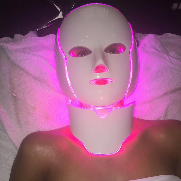 PDT Light Therapy LED Facial Mask With 7 Photon Colors For Face And Neck Home Use Skin Rejuvenation LED Face Mask