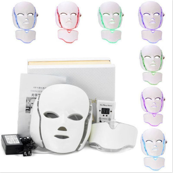 PDT Light Therapy LED Facial Mask With 7 Photon Colors For Face And Neck Home Use Skin Rejuvenation LED Face Mask