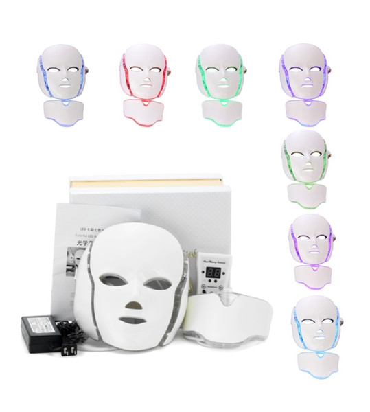 7 Colors Professional Photon LED Facial Mask Skin Rejuvenation Anti-Aging Beauty Therapy Light for Home Use Beauty Instrument