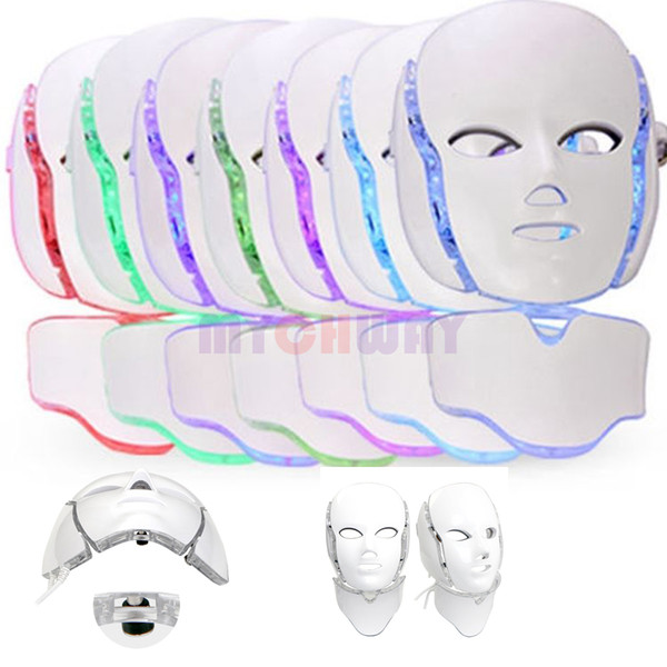 7 Colors Photon Pdt Led Skin Care Facial Mask Blue Green Red Light Therapy Beauty Devices Face Neck Mask