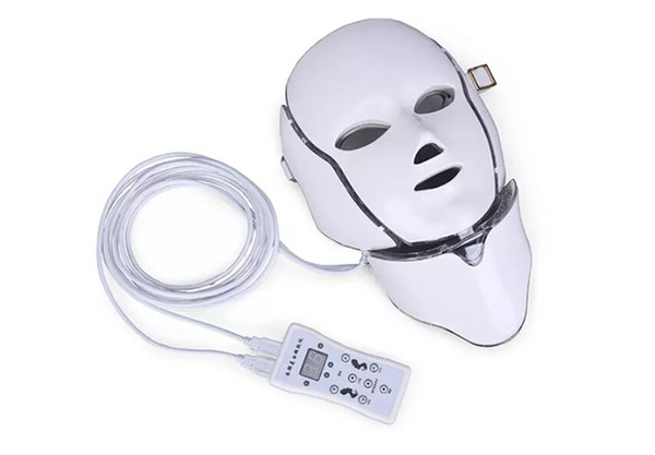 Hot new product IPL light therapy Skin rejuvenation led neck mask with 7 colors for home use free shipping