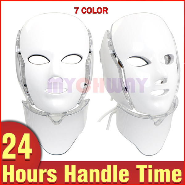 Personal Skin Care 7 Colors LED Photon Photodynamic PDT Skin Rejuvenation Scarring Minimize Facial&Neck Beauty Mask