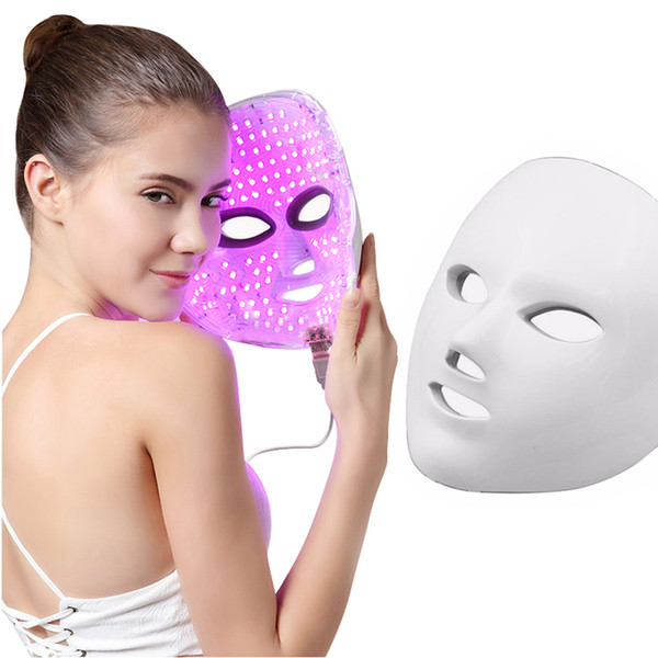 Fast Ship 150 Led Lights 7 Colors Skin Therapy Face Mask Facial Machine Rejuvenation Removal Wrinkle Acne Wrinkle Beauty Instrument