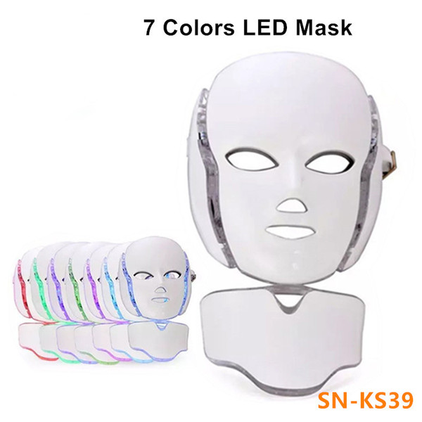 Hot new product IPL light therapy Skin rejuvenation led neck mask with 7 colors for home use free shipping