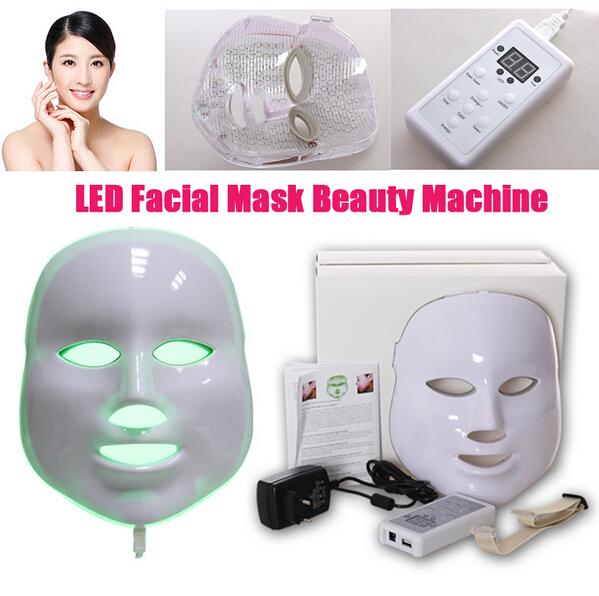 2017 hot selling 7 colors Photodynamic LED Facial Mask Skin Rejuvenation Electric Device Anti-Aging Face Mask Machine Therapy Beauty Machine