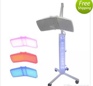 Top quality Floor Standing Professional led pdt bio-light therapy machine Red light +Blue light + Infrared light therapy