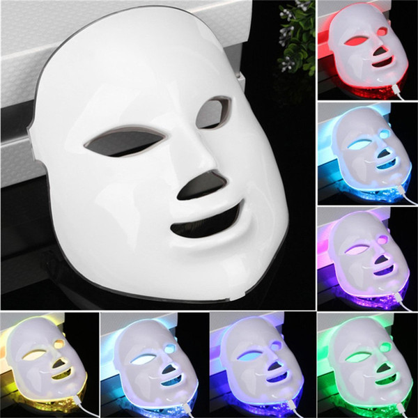 7 Color Light Photon LED Facial Mask Electric Face Skin Care Rejuvenation Therapy Anti-aging Anti Acne Whitening Skin Tighten P0133