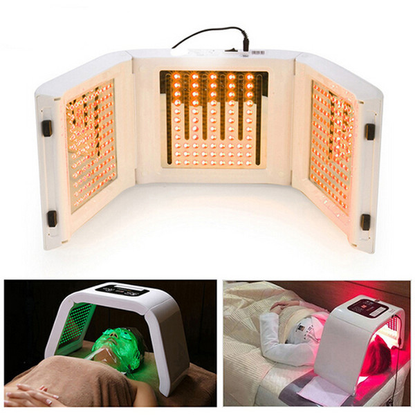 New 4 Color PDT LED Acne Light Therapy Machine LED Facial Mask Beauty SPA Phototherapy For Skin Rejuvenation free shipping