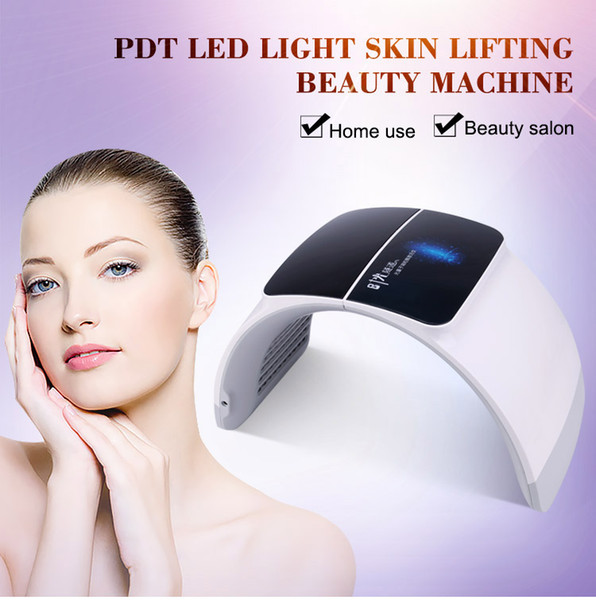 2019 Portable 7 photon colors acne treatment foldable led light therapy pdt facial machine dermatology equipment home use DHL Free Shipping