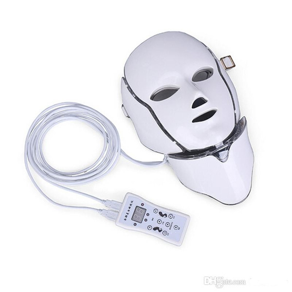 IPL light therapy Skin rejuvenation led neck mask with 7 colors for home use