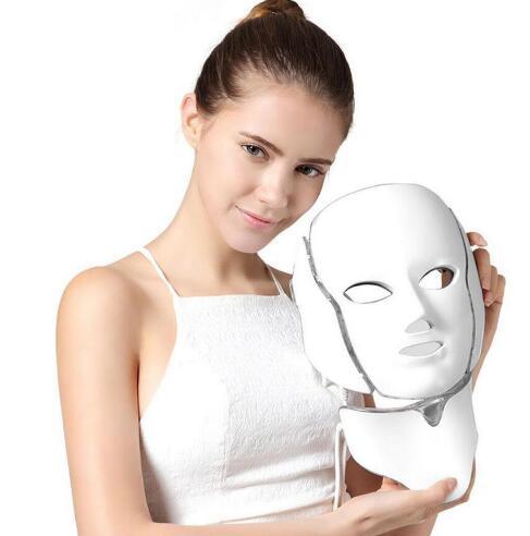 New Foreverlily LED Light Photon Therapy Mask 7 Color Light Treatment Skin Rejuvenation Whitening Facial Beauty Daily Skin Care Mask