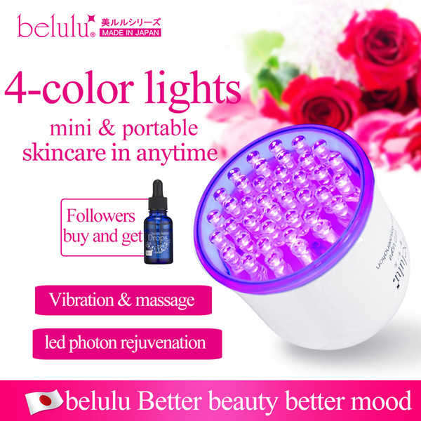 Belulu mini hicair LED photon device anti-aging beauty equipment anti-acne facia massage rejuvenation 4-color machine