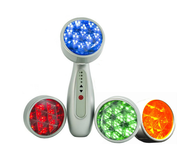 Handheld PDT Led Facial Therapy Red Blue Green Yellow Light 4 Colors PDT LED Skin Rejuvenation Acne Treatment For Personal Use Home Use