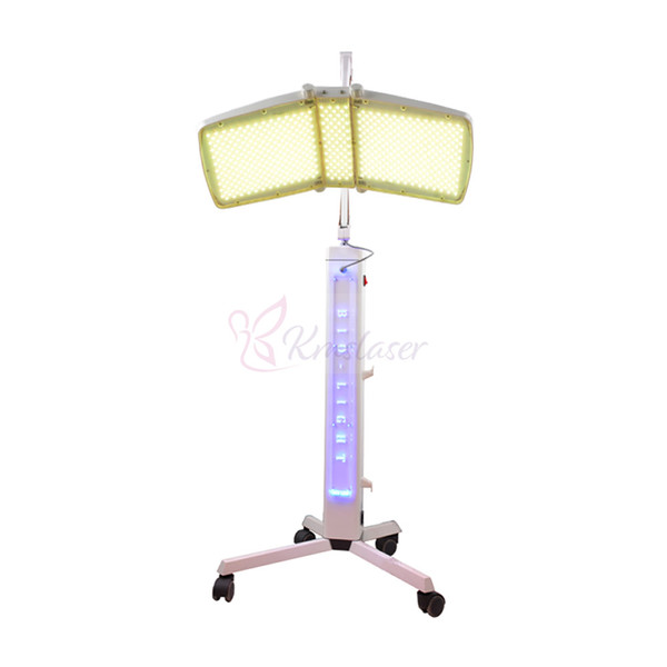 Top quality Floor Standing Pro PDT machine PHOTON FACIAL Skin Rejuvenation Red+ Blue+ Yellow +Green LED light therapy equipment