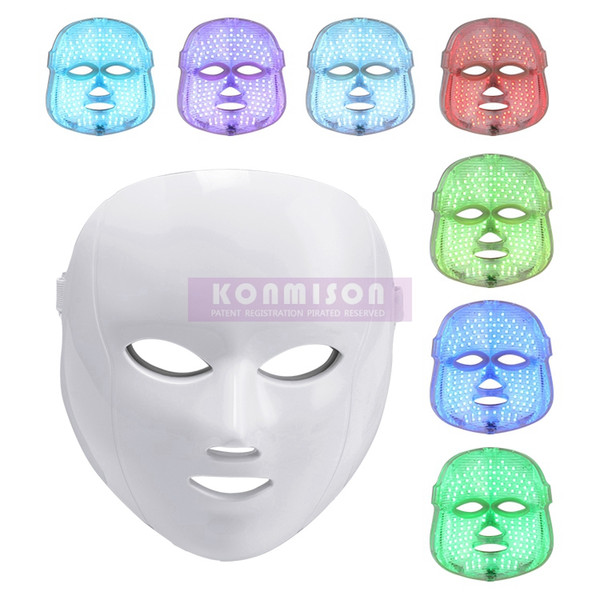 7 Colors Led Light Therapy Mask For Scar Removal Acne Treatment Freckle Removal LED Facial Mask Home Use