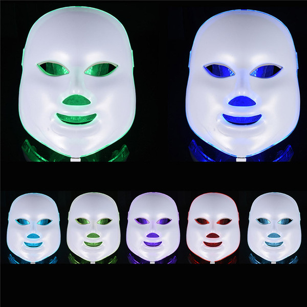 Health Beauty 7 Colors Lights LED Photon PDT Facial Mask Face Skin Care Rejuvenation Therapy Device Portable Home Use