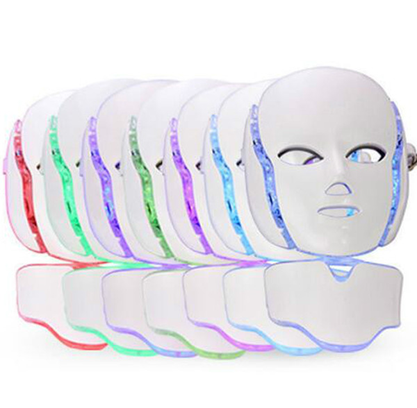 HOT !!! 7 Colors PDT LED Mask Skin Whitening Skin Rejuvenation Photon LED Light Therapy Face Neck Home Use Skin Care Facial Machine