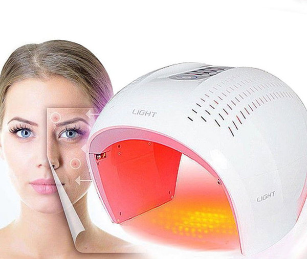 2018 Newest!!! LED light therapy face mask red blue purple light treatment 3 colors face beauty equipment acne remover skin rejuvenation