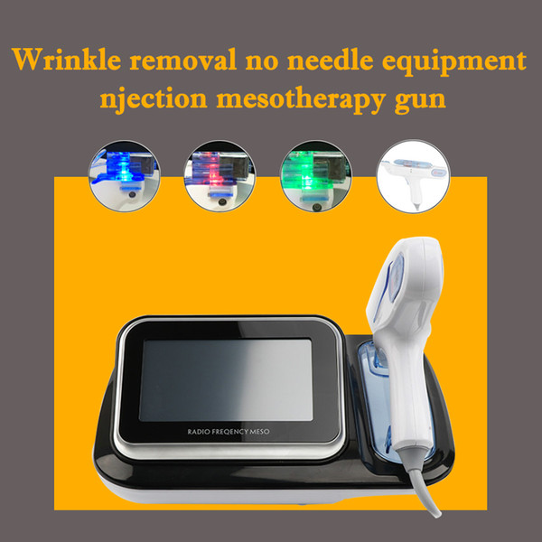 Water Mesotherapy Gun Radio Frequency RF Meso fade facial spots Facial Skin Beauty Device Injector 3 light colors red blue green