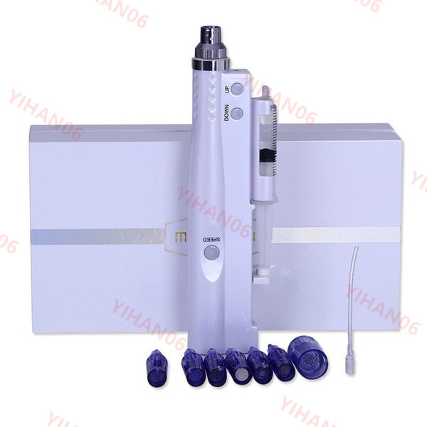 Free Shipping Home And Salon Use Electric Microneedling Auto Mesotherapy Injection Gun Nano Needle Derma Pen