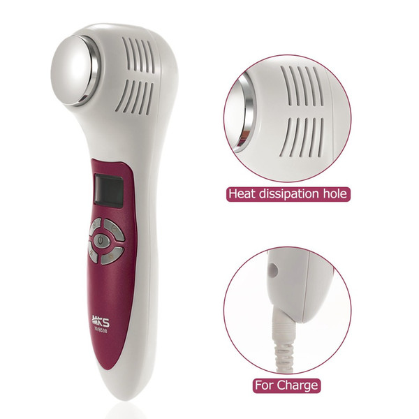 High quality MKS NV8538 Electric Women Facial Massager Multifunctional Cooling Heating Deep Cleansing Skin Care Tool Beauty Instrument