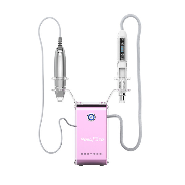 New beauty technology!!!Non-needle mesotherapy gun& Bionic clip 2in1 facial machine for salon