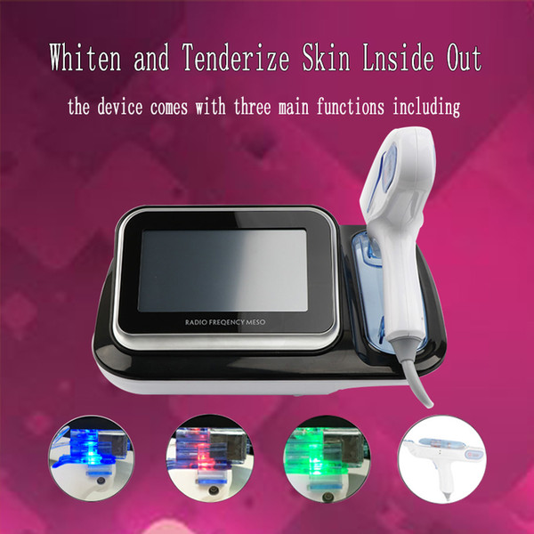 Manufacturer Direct Sale Radio Frequency Meso Gun Facial Skin Care Machine With LED Light Therapy Mesotherapy Gun CE/DHL